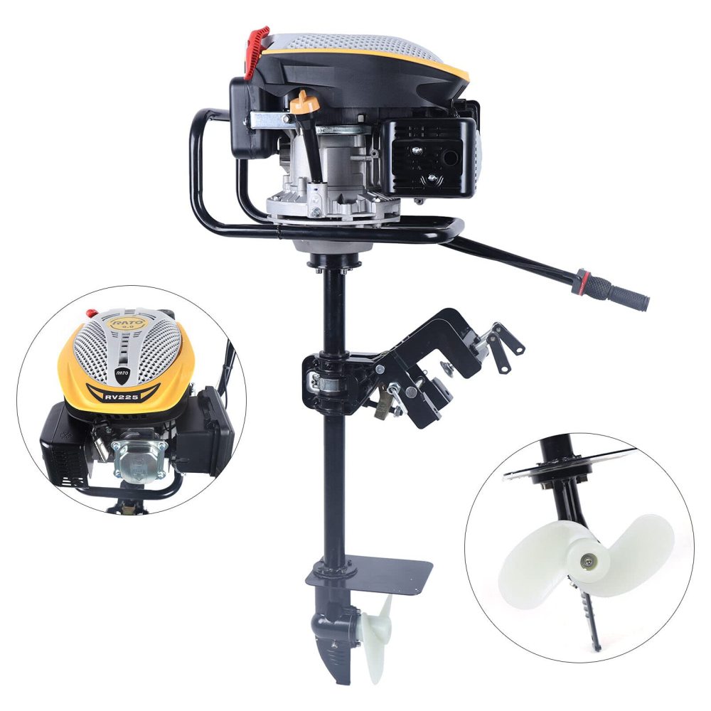 [PRÉ-BLACK FRIDAY] - HANGKAI 225CC, 4 Tempos 4,3 Kw Motor De Cilindro Único Refrigerado A Ar Sistema TCI Motor De Popa
