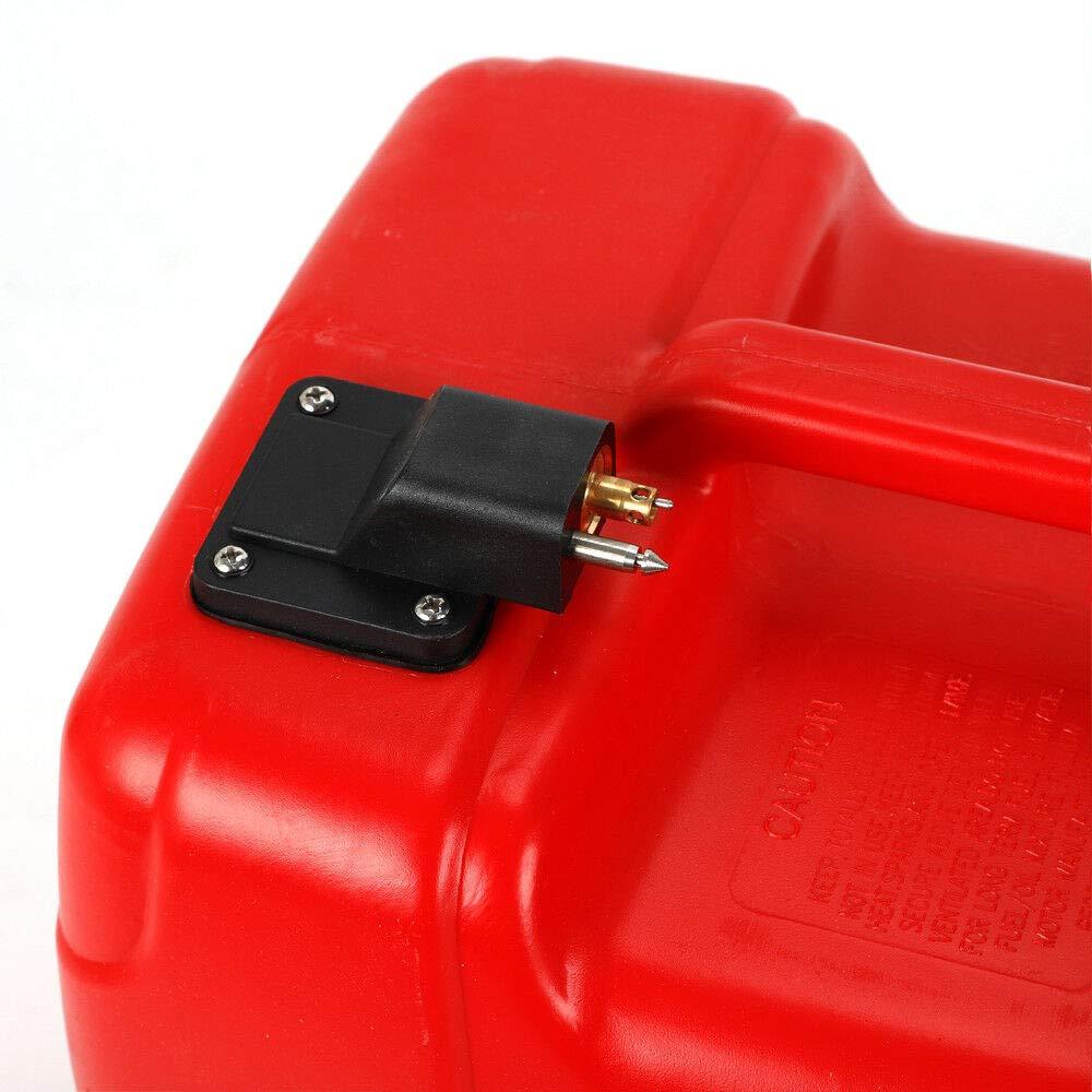 [PRÉ-BLACK FRIDAY] -  Tanque De Combustível Portátil 12L Tanque De Combustível Portátil 3,2 Galões Tanque De Combustível De Emergência Marinho Externo Com Conector