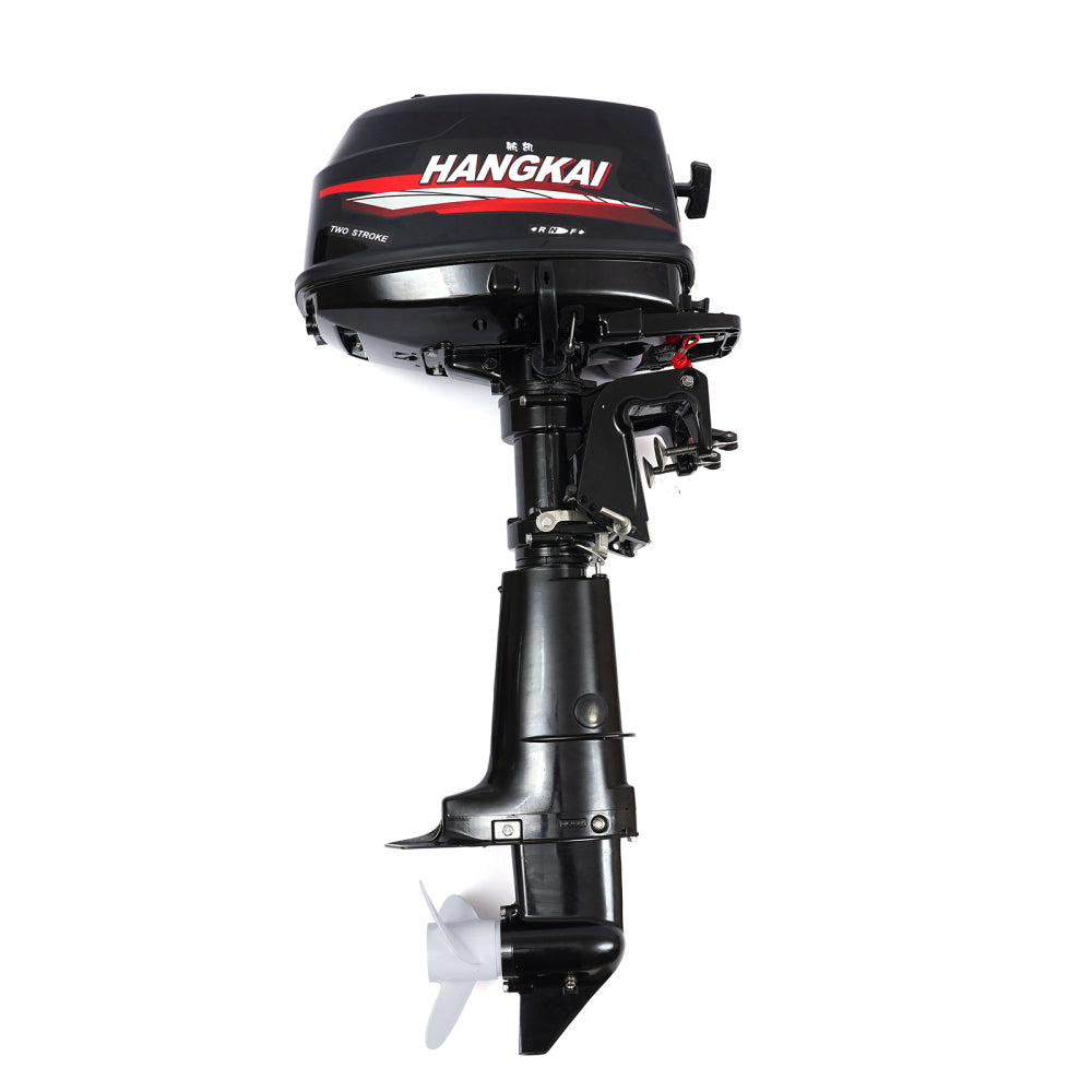 [PRÉ-BLACK FRIDAY] - HANGKAI 6.0HP, Motor De Popa De 2 Tempos, Eixo Do Leme, Sistema De Resfriamento De Água CDI