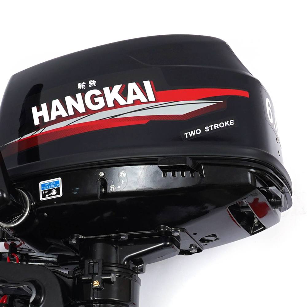 [PRÉ-BLACK FRIDAY] - HANGKAI 6.0HP, Motor De Popa De 2 Tempos, Eixo Do Leme, Sistema De Resfriamento De Água CDI