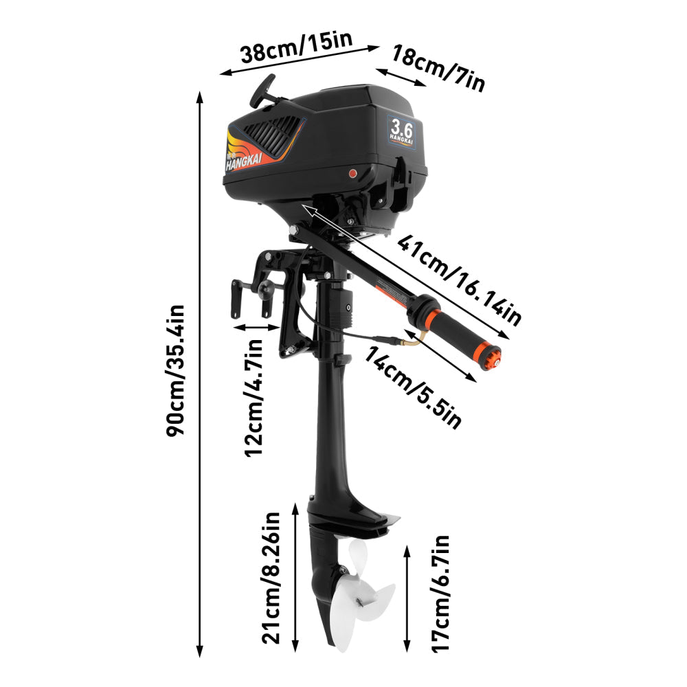 [PRÉ-BLACK FRIDAY] - HANGKAI 3.6HP, 2 Tempos, Sistema De Resfriamento De Água Padrão CDI