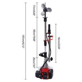 [PRÉ-BLACK FRIDAY] - HANGKAI 2.3HP, 2 Tempos 52CC, Eixo Curto Motor De Popa