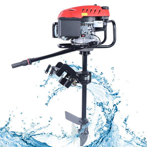 HANGKAI - 4 Tempos 3.2KW Motor De Popa Para Barco De Pesca Pesado