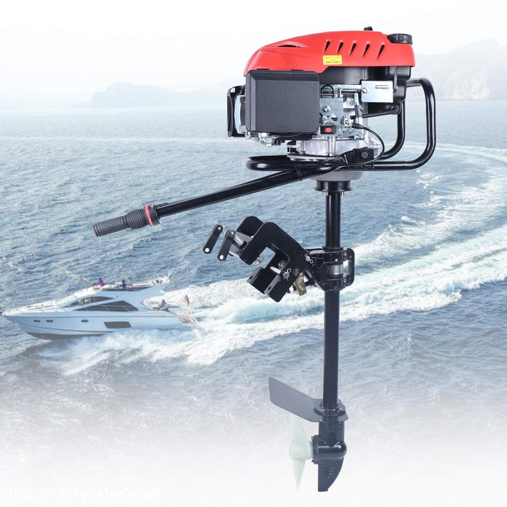 HANGKAI - 4 Tempos 3.2KW Motor De Popa Para Barco De Pesca Pesado